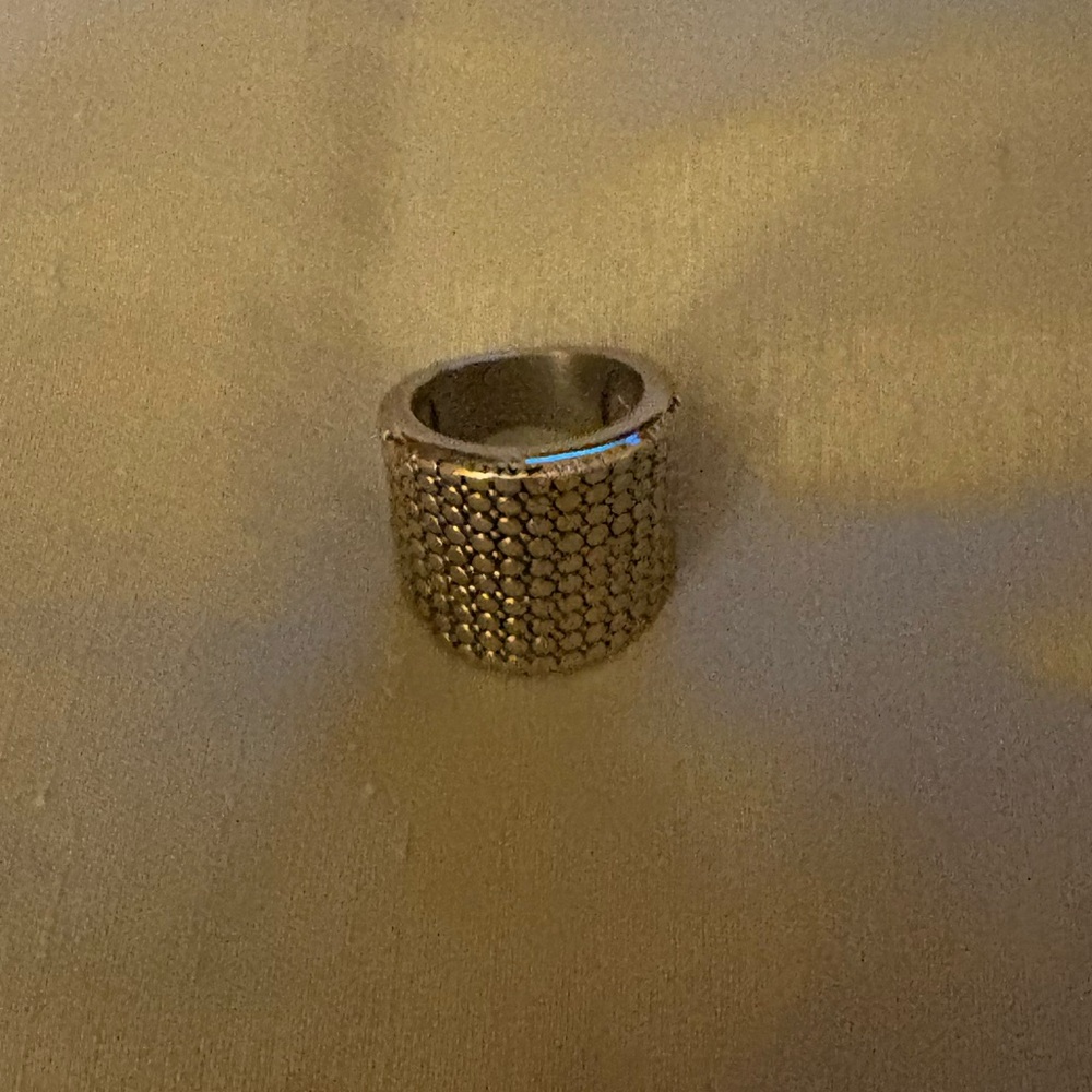 QVC Stainless Steel Mesh Ring